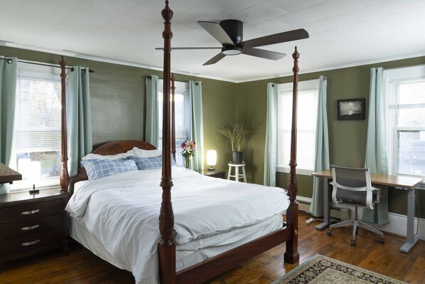 Desk, iron/ironing board, travel crib, free WiFi