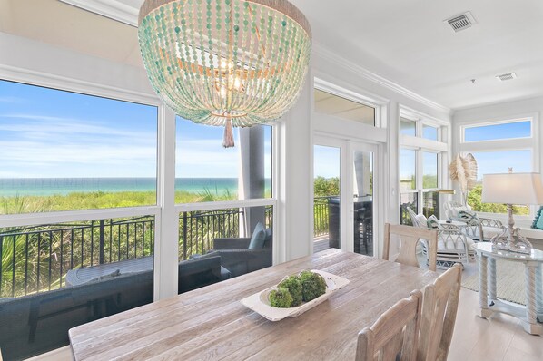 Dining - Gulf Front w/ Gulf Views + Community Pool- Camelot by Royal Destinations (Santa Rosa Beach)