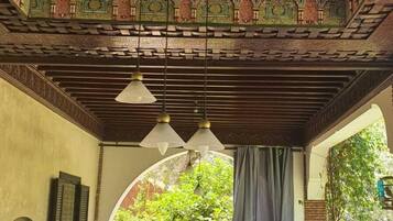 Family Double Room, Garden View | Terrace/patio