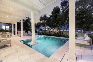 A heated pool - Eyes On Sunrise|Easy Beach Access|Private Pool|Game Room, Golf Cart & Bikes (Seacrest)