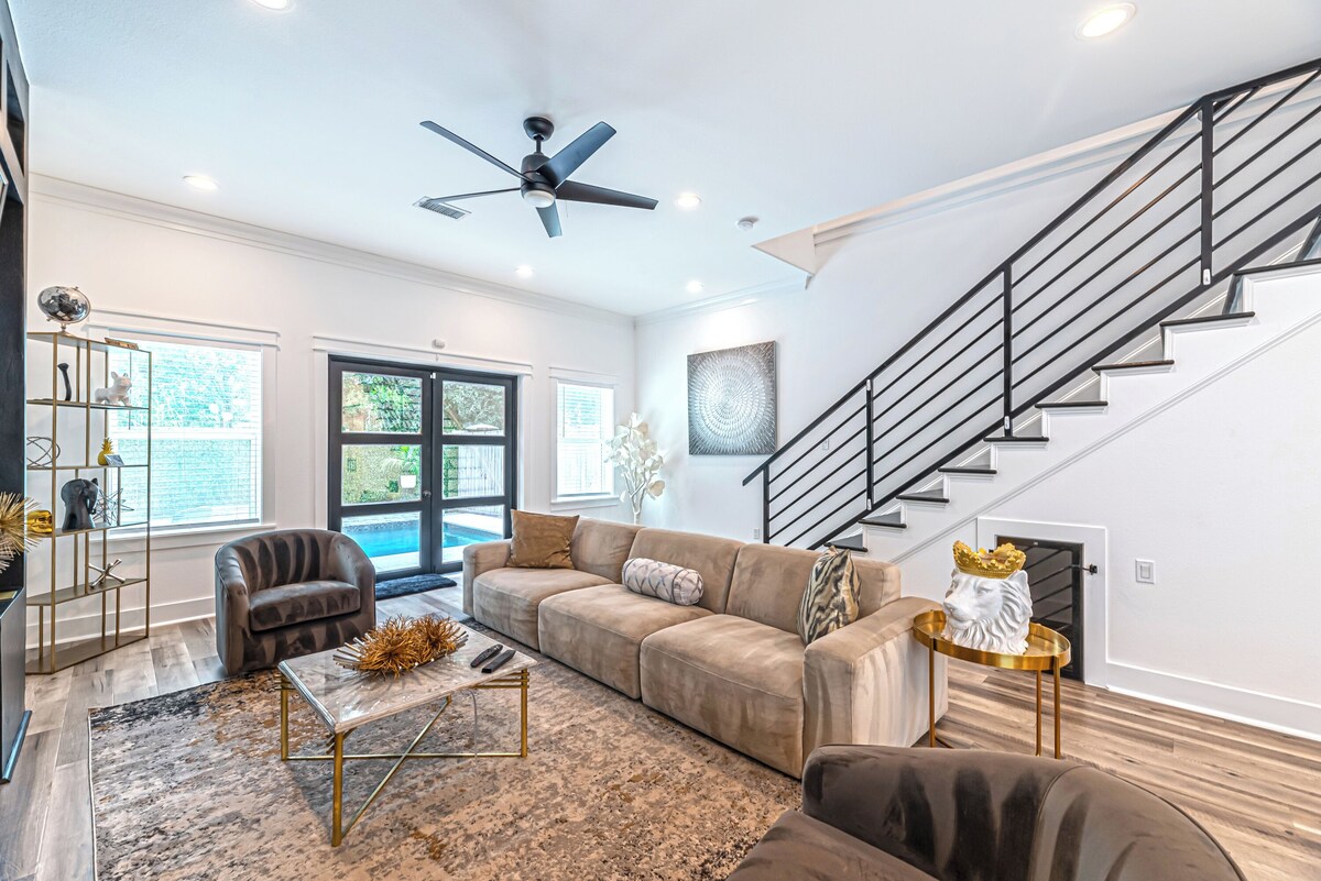 Photo 46 of Downtown Houston Escape 3BR Modern Home + Heated Pool