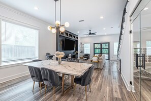 Dining - Downtown Houston Escape 3BR Modern Home + Heated Pool (Houston)