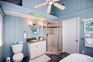 Shower, towels