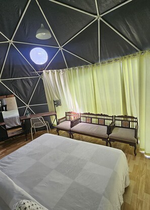 Comfort Tent | 1 bedroom, desk, laptop workspace, iron/ironing board