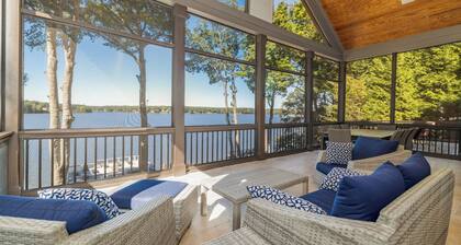 Top Rated Luxury 8-bedroom house with Best Boathouse on Lake Gaston.