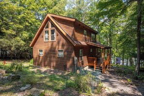 Exterior - New! Charming Lake Chalet w/ Dock & Hot Tub (McHenry)