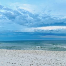 On the beach