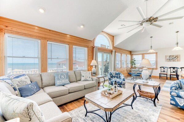 Smart TV - Magnificent oceanfront home in South Nags Head! (South Nags Head)