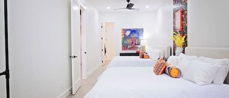 2 bedrooms, iron/ironing board, free WiFi, bed sheets