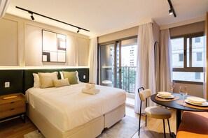 Studio | 1 bedroom, blackout drapes, iron/ironing board - Quad Campo Belo (São Paulo)