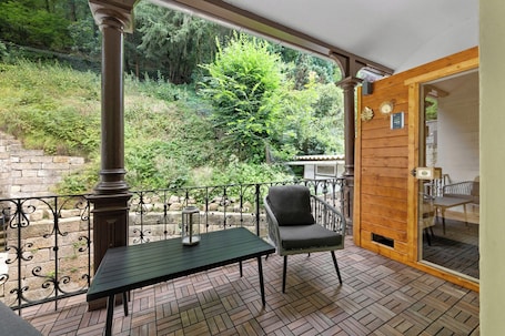 Terrasse/Patio. Residenz Hugo - Superior Apartment mit zwei Schlafzimmern