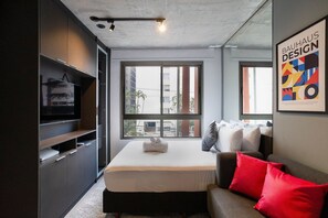 Studio | 1 bedroom, blackout drapes, iron/ironing board, free WiFi - On Melo Alves NR (São Paulo)