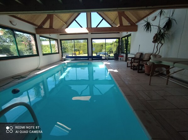 Indoor pool, a heated pool