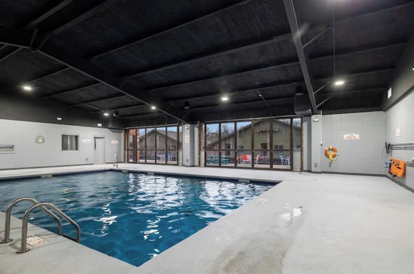 Indoor pool, outdoor pool