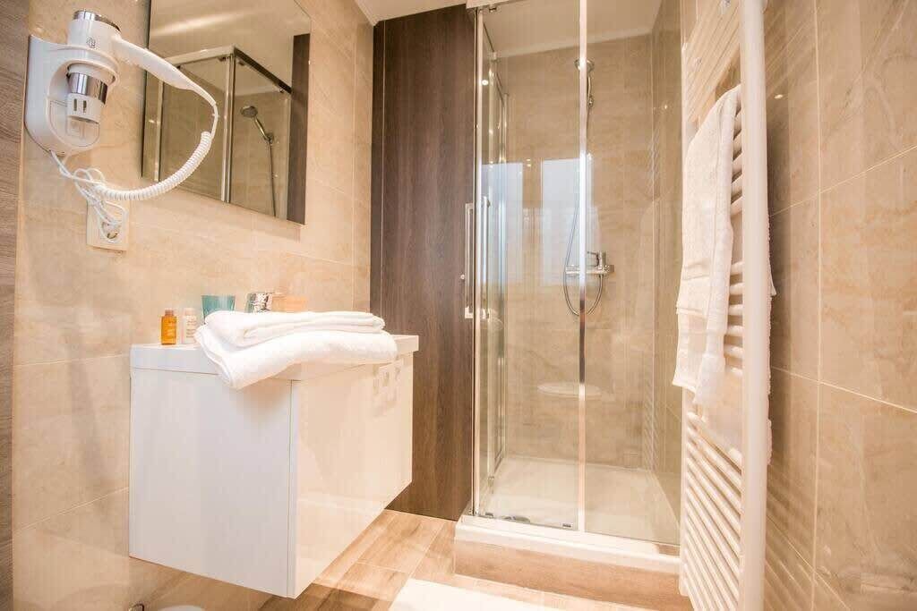 Shower, hair dryer