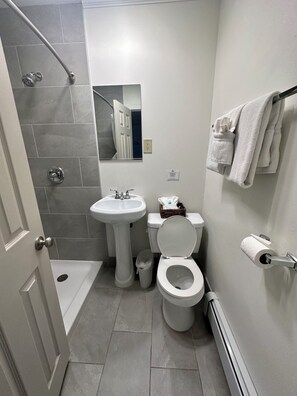 Hair dryer, towels