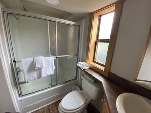 Hair dryer, towels