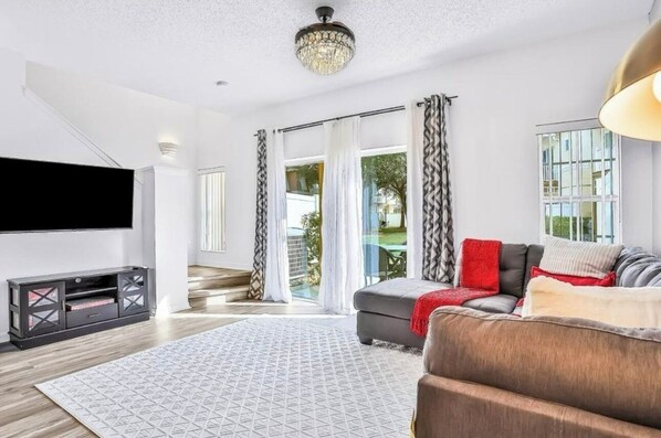 Townhome, 3 Bedrooms, Kitchen, Courtyard View | Living area - Central to all the fun Disney (Kissimmee)