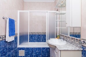 Shower, hair dryer
