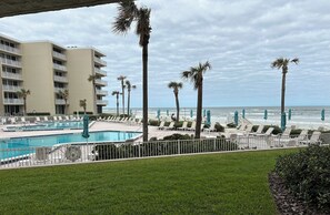 Outdoor pool, a heated pool - Casual Elegance, Coastal Style, Ground Floor Location & Directly on Beach (New Smyrna Beach)