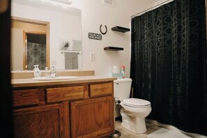 Towels, soap, toilet paper