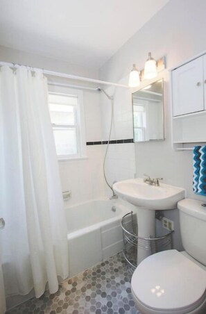 Towels, soap, toilet paper