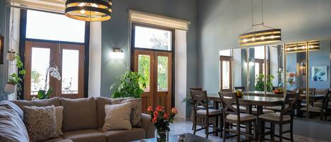 Appartement Présidentiel, vue ville | Coin séjour