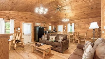 Älytelevisio, takka, DVD-soitin, videokirjasto