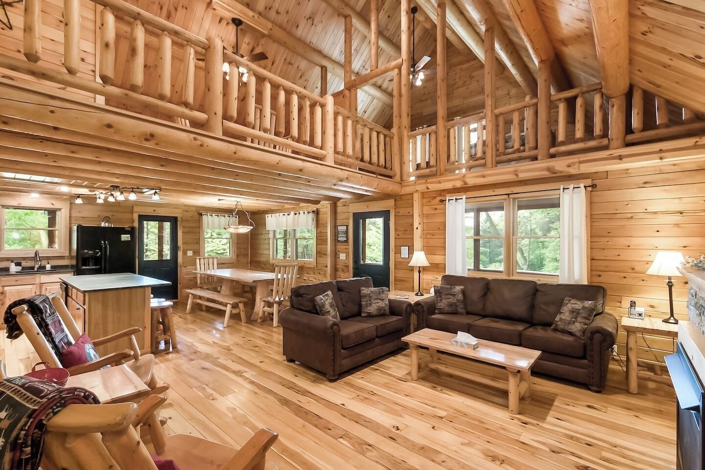 Smart TV, fireplace, DVD player