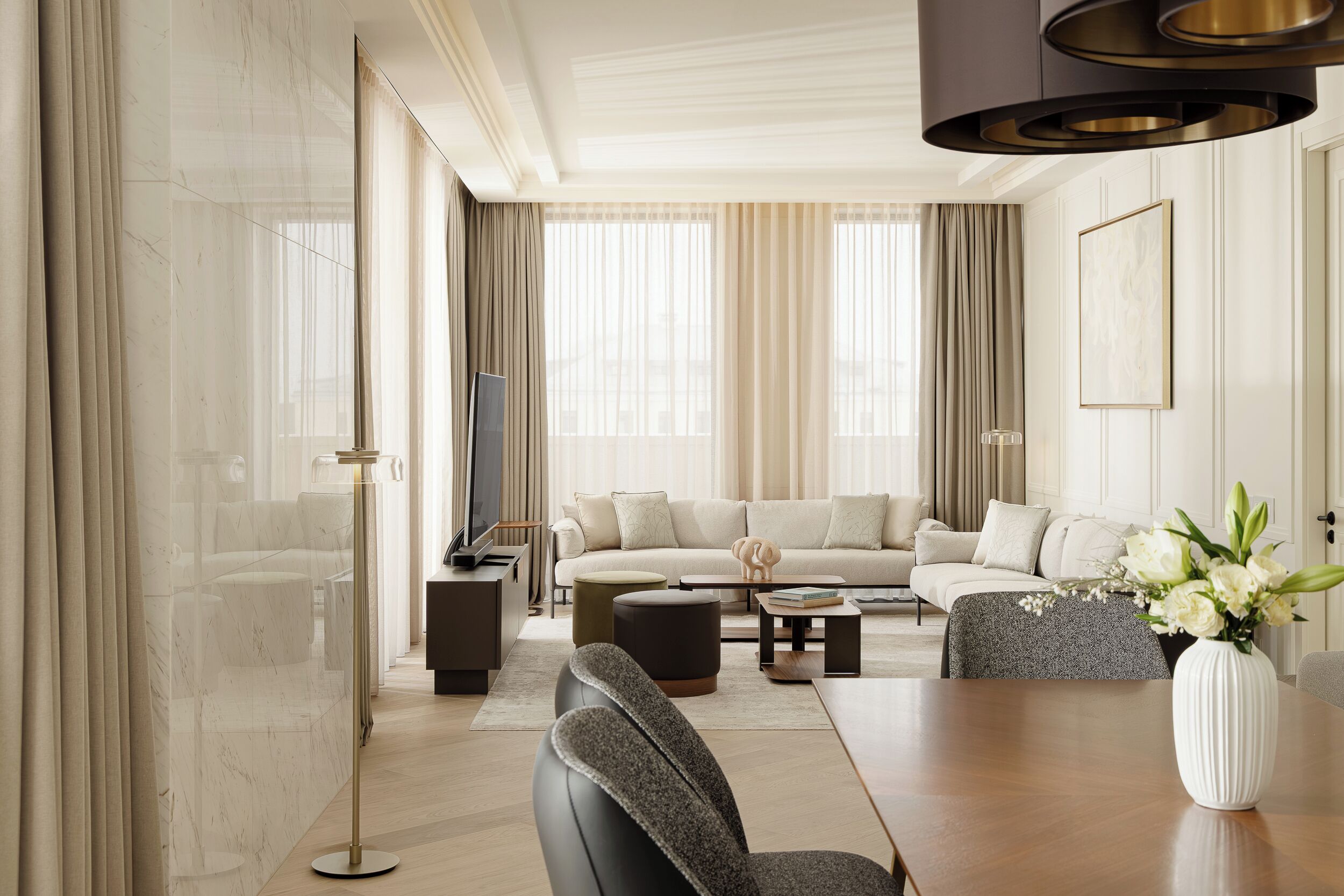 Suite, 1 cama King size (Ambassador Suite) | Área de sala de estar