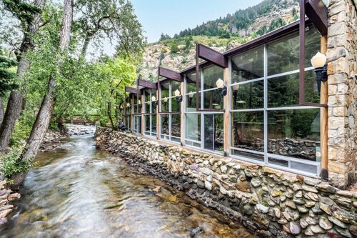 Historic Lodge located on Big Cottonwood River.