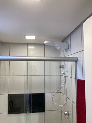 Hair dryer, towels