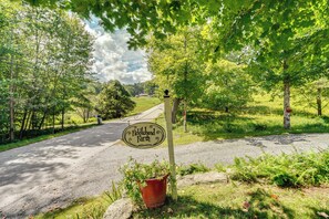 A rural road sign for Fiddlehead Farm. - Studio w/ Trail Access ~ 10 Mi to Brattleboro! (Vernon)