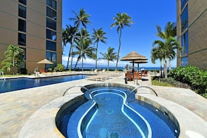 Pool - Breathtaking Views! - Oceanfront! Mahana 813! (Lahaina)