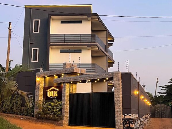 Welcome to DUK LIVING, where a striking entrance sets the tone for a unique stay.