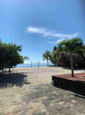 En la playa