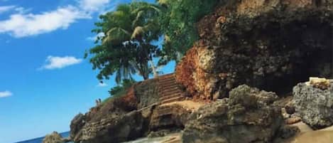 Sun loungers, beach towels