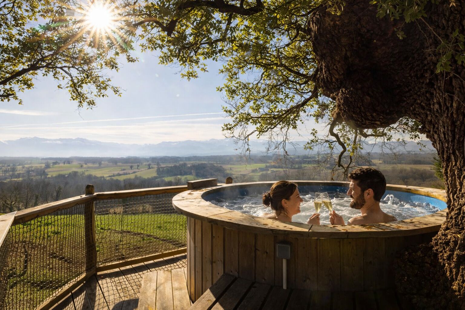 Bain à remous extérieur