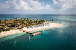 Sun loungers, beach towels