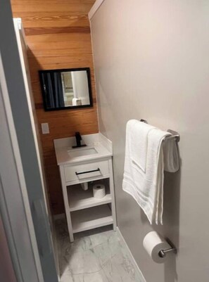 Towels, soap, toilet paper