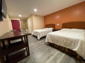 Room, 2 Double Beds, Non Smoking | Desk, free WiFi - Travelers Motor Lodge (North Smithfield)