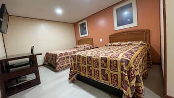 Room, 2 Double Beds, Non Smoking | Desk, free WiFi
