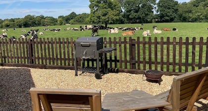 Rural Cosy Cabin with Wood-Fired Hot Tub
