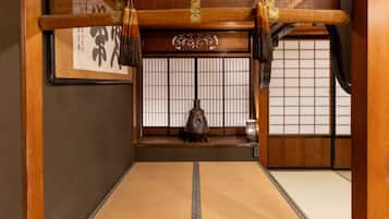 Japanese style room Kiku (10+7.5+5 Tatami mat) with private bathroom, Non Smoking | Down comforters, in-room safe, individually decorated