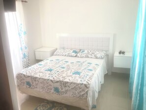 2 bedrooms, bed sheets