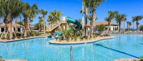 A heated pool
