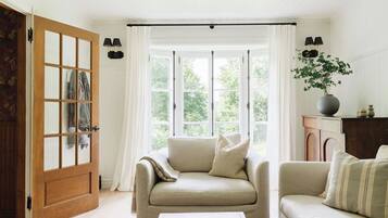 Smart TV, fireplace, computer monitors