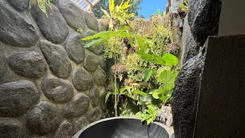 Villa, Patio, Pool View | Bathroom | Bathrobes, slippers