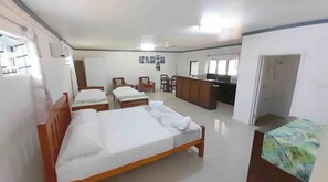 3 habitaciones, tabla de planchar con plancha, wifi y ropa de cama