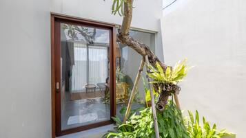 Majoituspaikan sisäänkäynti